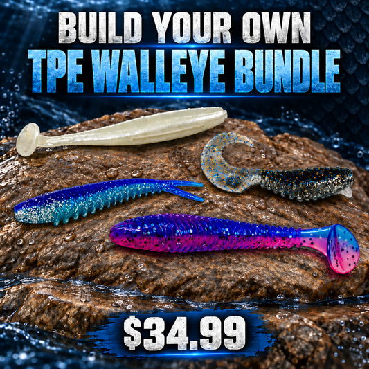 Build Your Own TPE Walleye Bundle featuring Twin Cities Tackle soft plastics